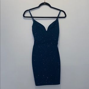 Windsor Sparkly Blue mini dress